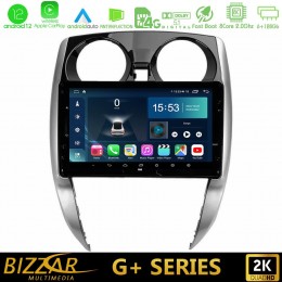 Bizzar g+ Series Nissan Note 2013-2018 8core Android12 6+128gb Navigation Multimedia Tablet 10 u-g-Ns0481