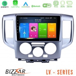 Bizzar lv Series Nissan Nv200 4core Android 13 2+32gb Navigation Multimedia Tablet 9 u-lv-Ns391