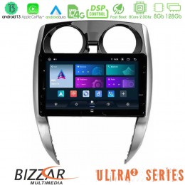 Bizzar Ultra Series Nissan Note 2013-2018 8core Android13 8+128gb Navigation Multimedia Tablet 10 u-ul2-Ns0481