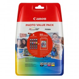 Canon Μελάνι Inkjet CLI-526 CMY 3 Pack Carton Pack (4541B018) (CANCLI-526MPCP)