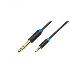 VENTION 3.5mm Male to 6.5mm Male Audio Cable 2M Black (BABBH) (VENBABBH)