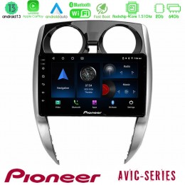 Pioneer Avic 4core Android13 2+64gb Nissan Note 2013-2018 Navigation Multimedia Tablet 10 u-p4-Ns0481
