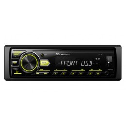 Pioneer MVH-09UBG Car stereo with RDS tuner, USB and Aux-In. (Single DIN) (No ISO)
