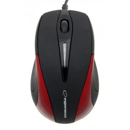 ESPERANZA ενσύρματο ποντίκι EM102R, οπτικό 1000DPI, USB, μαύρο/κόκκινο