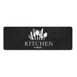 HOME USE πατάκι κουζίνας HUH-0148, αντιολισθητικό, 40 x 120cm, μαύρο