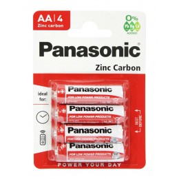 PANASONIC μπαταρίες Zinc Carbon, AA/LR6, 1.5V, 4τμχ