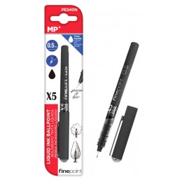 MP στυλό διαρκείας, καλλιγραφίας PE240N, 0.5mm, μαύρο