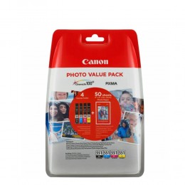 Canon Μελάνι Inkjet CLI-551VP BK/C/M/Y + PHOTO PAPER (6508B005) (CANCLI-551VP)