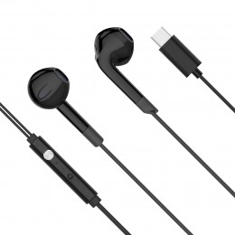 KMPC2-B . Ακουστικά in-ear USB-C με μικρόφωνο Kruger&Matz C2 μαύρα