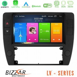 Bizzar lv Series vw Passat b5 2001-2005 4core Android 13 2+32gb Navigation Multimedia Tablet 9 u-lv-Vw1370