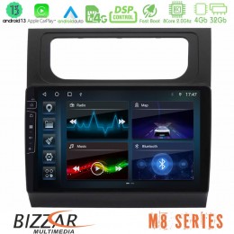 Bizzar m8 Series vw Touran 2011-2015 8core Android13 4+32gb Navigation Multimedia Tablet 10 u-m8-Vw1000