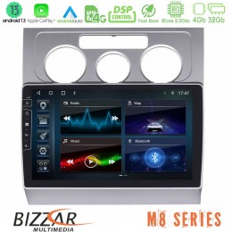 Bizzar m8 Series vw Touran 2003-2011 8core Android13 4+32gb Navigation Multimedia Tablet 10 u-m8-Vw1001