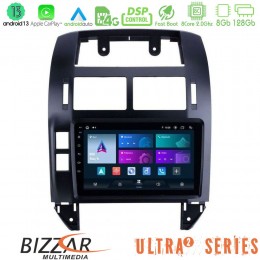 Bizzar Ultra Series vw Polo 2002-2009 8core Android13 8+128gb Navigation Multimedia 9 u-ul2-Vw1229