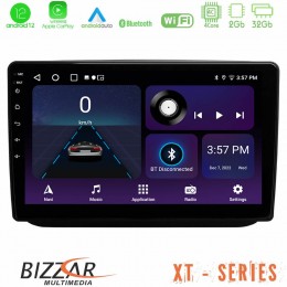 Bizzar xt Series Skoda Fabia 2007-2014 4core Android12 2+32gb Navigation Multimedia Tablet 10 u-xt-Sk0486