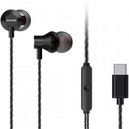 AIWA STEREO TYPE-C IN-EAR WITH REMOTE AND MIC BLACK