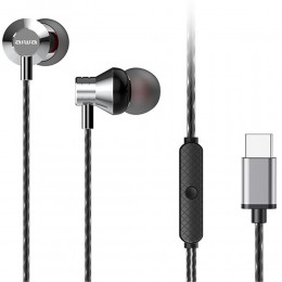 AIWA STEREO TYPE-C IN-EAR WITH REMOTE AND MIC SILVER