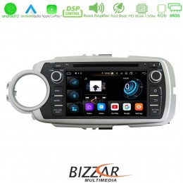 Bizzar Toyota Yaris 2012-2019 Android 12 8core 4+64gb Navigation Multimedia (Oem Style 7) u-px5-Ty48