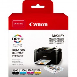 Canon Μελάνι Inkjet PGI-1500 Πακέτο 4 Μελανιών Κίτρινο / Κυανό / Ματζέντα / Μαύρο (9218B005) (CANPGI-1500CMYK)