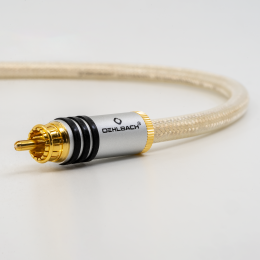 Oehlbach Silvershield Flex Digital audio cinch cable RCA to RCA Transparent Silber 75 cm 27430