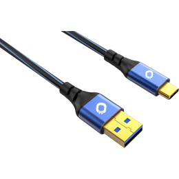 Oehlbach USB Plus C3 USB 3.2 Gen2 Cable Type A - Type C 3m Blue 27424