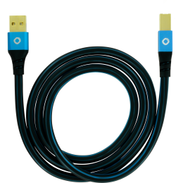 Oehlbach USB Plus B USB 2.0 cable type A to type B 7,5 m Blue 27409