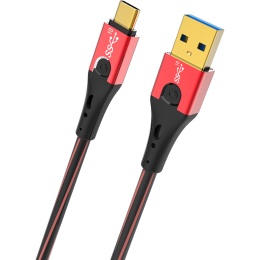 Oehlbach USB Evolution C3 USB 3.2 Gen2 Cable Type A - Type C 3 m Red 27311