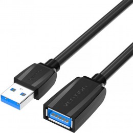 VENTION USB 3.0 Extension Cable 1.5M Black (VAS-A45-B150) (VENVAS-A45-B150)