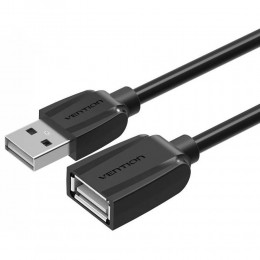 VENTION USB 2.0 Extension Cable 1M Black (VAS-A44-B100) (VENVAS-A44-B100)