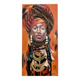 Πίνακας σε καμβά Afro Inart 70x3x140εκ
