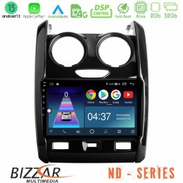 Bizzar nd Series 8core Android13 2+32gb Dacia Duster 2014-2018 Navigation Multimedia Tablet 9 u-nd-Dc0430