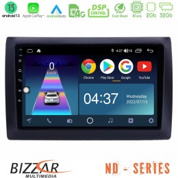 Bizzar nd Series 8core Android13 2+32gb Fiat Stilo Navigation Multimedia Tablet 9 u-nd-Ft037n