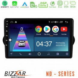 Bizzar nd Series 8core Android13 2+32gb Fiat Tipo 2015-2022 (Hatchback) Navigation Multimedia Tablet 9 u-nd-Ft1281
