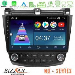 Bizzar nd Series 8core Android13 2+32gb Honda Accord 2002-2008 Navigation Multimedia Tablet 10 u-nd-Hd0669