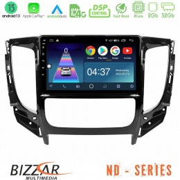 Bizzar nd Series 8core Android13 2+32gb Mitsubishi L200 2016-&Gt; &Amp; Fiat Fullback (Auto A/c) Navigation Multimedia Tablet 9 u-nd-Mt0719