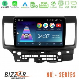 Bizzar nd Series 8core Android13 2+32gb Mitsubishi Lancer 2008 – 2015 Navigation Multimedia Tablet 10 u-nd-Mt232