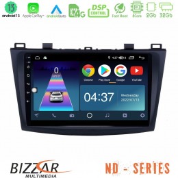 Bizzar nd Series 8core Android13 2+32gb Mazda 3 2009-2014 Navigation Multimedia Tablet 9 u-nd-Mz0228