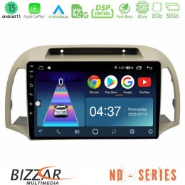 Bizzar nd Series 8core Android13 2+32gb Nissan Micra k12 2002-2010 Navigation Multimedia Tablet 9 u-nd-Ns0012