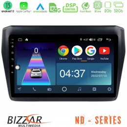 Bizzar nd Series 8core Android13 2+32gb Suzuki Swift 2017-2023 Navigation Multimedia Tablet 9 u-nd-Sz0522