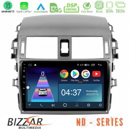 Bizzar nd Series 8core Android13 2+32gb Toyota Corolla 2008-2010 Navigation Multimedia Tablet 9 u-nd-Ty0144