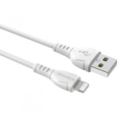 Καλώδιο σύνδεσης Borofone BX51 Triumph USB σε Lightning 2.4A 1μ Λευκό