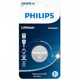 Philips Μπαταρία λιθίου CR2016 (CR2016/01B) (PHICR2016-01B)