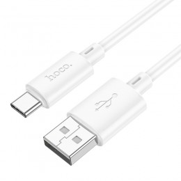 Καλώδιο σύνδεσης Hoco X88 USB σε USB-C 3.0A για Γρήγορη Φόρτιση και Μεταφορά Δεδομένων 1m Λευκό