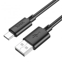 Καλώδιο σύνδεσης Hoco X88 USB σε USB-C 3.0A για Γρήγορη Φόρτιση και Μεταφορά Δεδομένων 1m Μαύρο