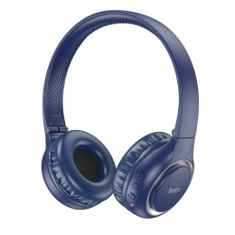 Wireless Ακουστικά Stereo Hoco W41 Charm V5.3 200mAh με υποδοχή Micro SD, AUX και Πλήκτρα Ελέγχου Μπλε