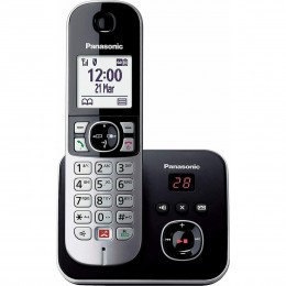 Ασύρματο Ψηφιακό Τηλέφωνο Panasonic KX-TG6861GRB  με Αποκλεισμός Kλήσεων και Αυτόματο Τηλεφωνητή Μαύρο