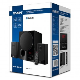 Sven 2.1 Speakers MS-2080 Black Bluetooth 40W+2x15W (SV-018771)