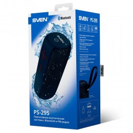 Sven 2.0 Portable Speaker PS-295 Blue 2x10W Waterproof Bluetooth (SV-020200)