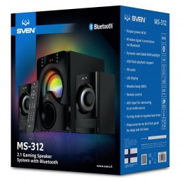 Sven 2.1 Speakers MS-312 Black Bluetooth 20W+2x10W (SV-020897)