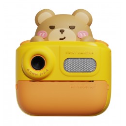 WOWKIDS παιδική φωτογραφική μηχανή K64 με εκτυπωτή, 26MP, 2", κίτρινη