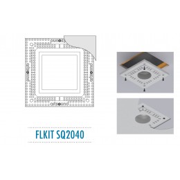 ArtSound FLKIT SQ2040 Εντοιχιζόμενο Κιτ Στήριξης για το SQ2040 280 x 280 x 14mm (Τεμάχιο) 23160